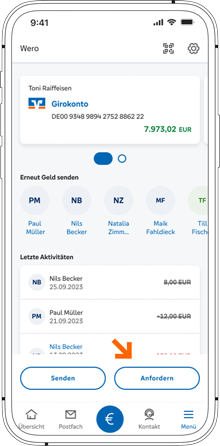 wero wero: Geld anfordern